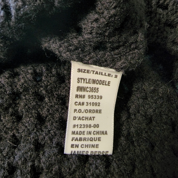 **SOLD **James Perse cowl neck wool blend open knit sweater (2/M) - Picture 7 of 10